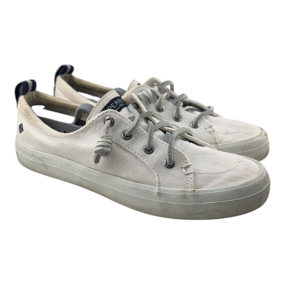 Sperry Emmes White Canvas Size 7.5